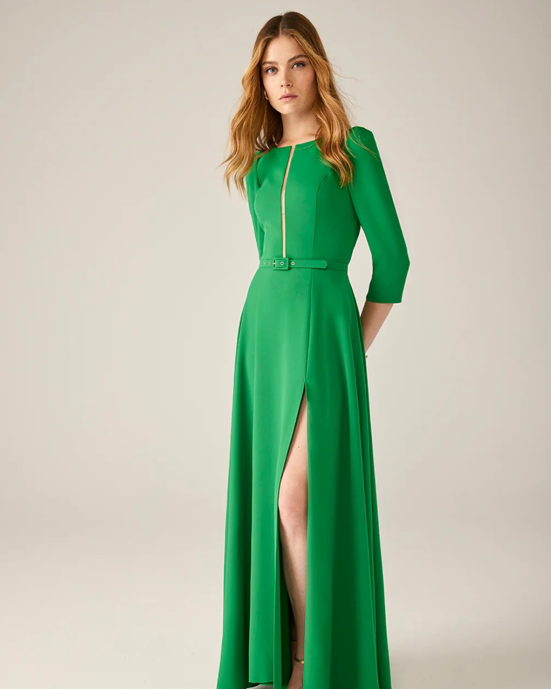 Carla Ruiz - 51014 - LONG BELT DRESS