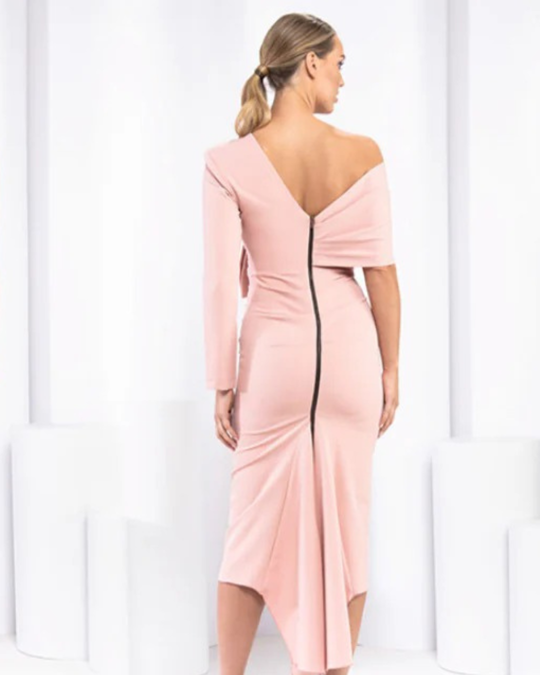 Size 10/12 Kevan Jon - Carolyn OS - Blush