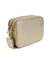 Load image into Gallery viewer, Alice Wheeler AW6028 Bronze Soho Cross Body Bag with dual straps, two zipped compartments, and internal pocket – stylish bronze crossbody handbag for everyday wear.