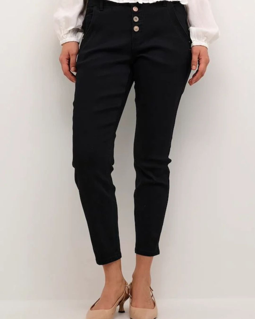 CREAM – SORYA 7/8 JEANS BAILY FIT– BLACK