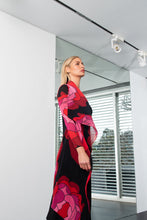 Load image into Gallery viewer, ALQUEMA - Dress / Coat - Pink Roses / Black dress