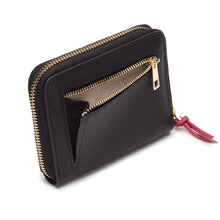 Load image into Gallery viewer, ebw3502 zipper purse black / berry