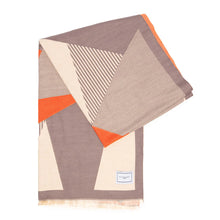 Load image into Gallery viewer, ‼️ 1 left ‼️ EBSC6009 - Scarf Grey/Ivory/Brick Geometric