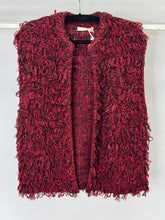 Load image into Gallery viewer, Red textured vest on a white background