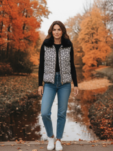 Load image into Gallery viewer, Malissa J GC20701 Mono Reversible Printed Gilet