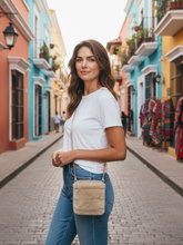 Load image into Gallery viewer, Malissa J GC20707 Stone Faux Fur Cross Body Bag – women’s faux fur handbag with gold chain strap, perfect for chic day-to-night outfits