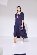 Load image into Gallery viewer, NAYA - NAS24 134 - DRESS WITH CONTRAST / POCKET
