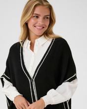 Load image into Gallery viewer, CREAM - RAMS KNIT PONCHO
