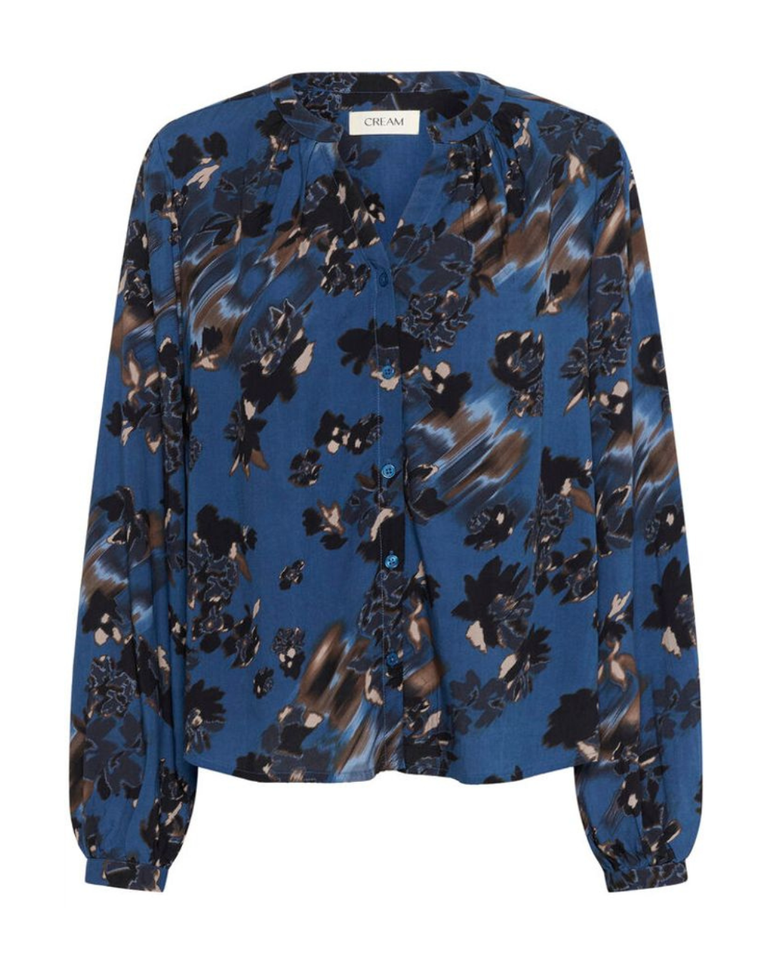 CREAM - TIAH SHIRT - BLUE