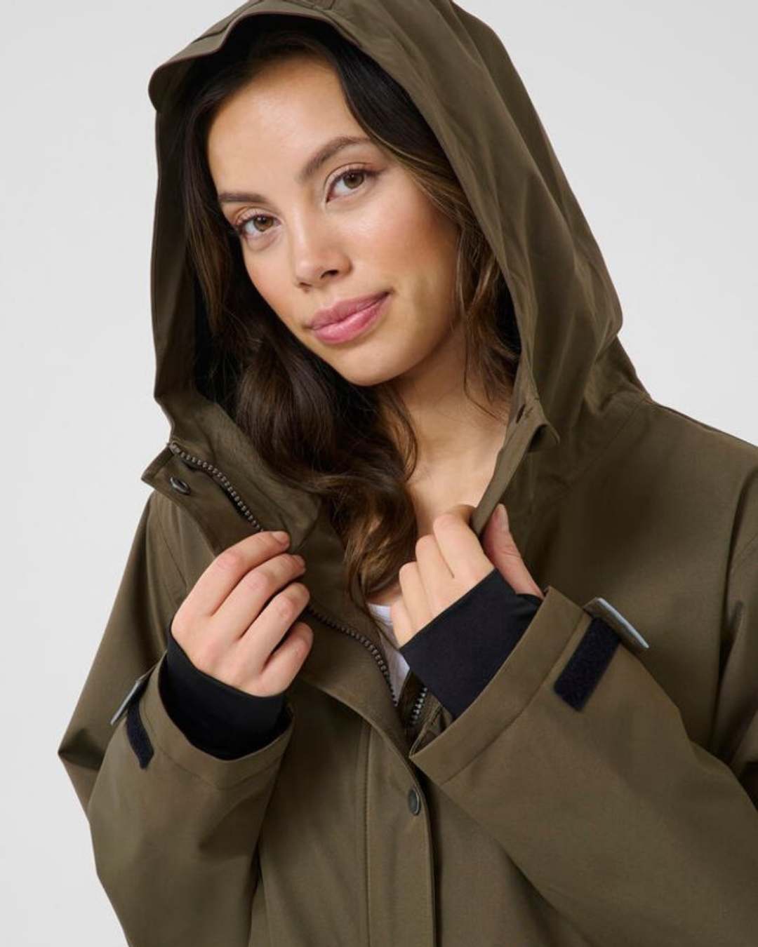 CREAM - RAILY RAINCOAT