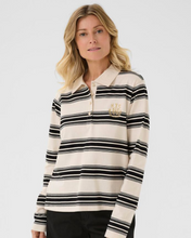 Load image into Gallery viewer, CREAM - CARMELL POLO SWEATSHIRT
