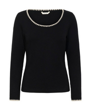 Load image into Gallery viewer, CREAM - RIBBA EMBRD L/S T SHIRT