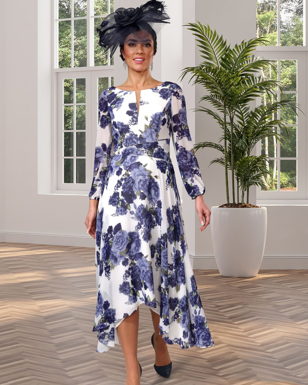 Veromia Occasions VO1620 Blue / Ivory