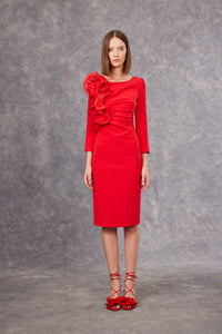 Carla Ruiz - 99537 - Dress with Flounce embellishment