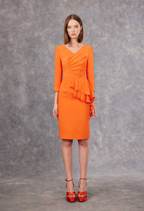 Size 8 -  Carla Ruiz - 99514 - Flounce Midi Dress