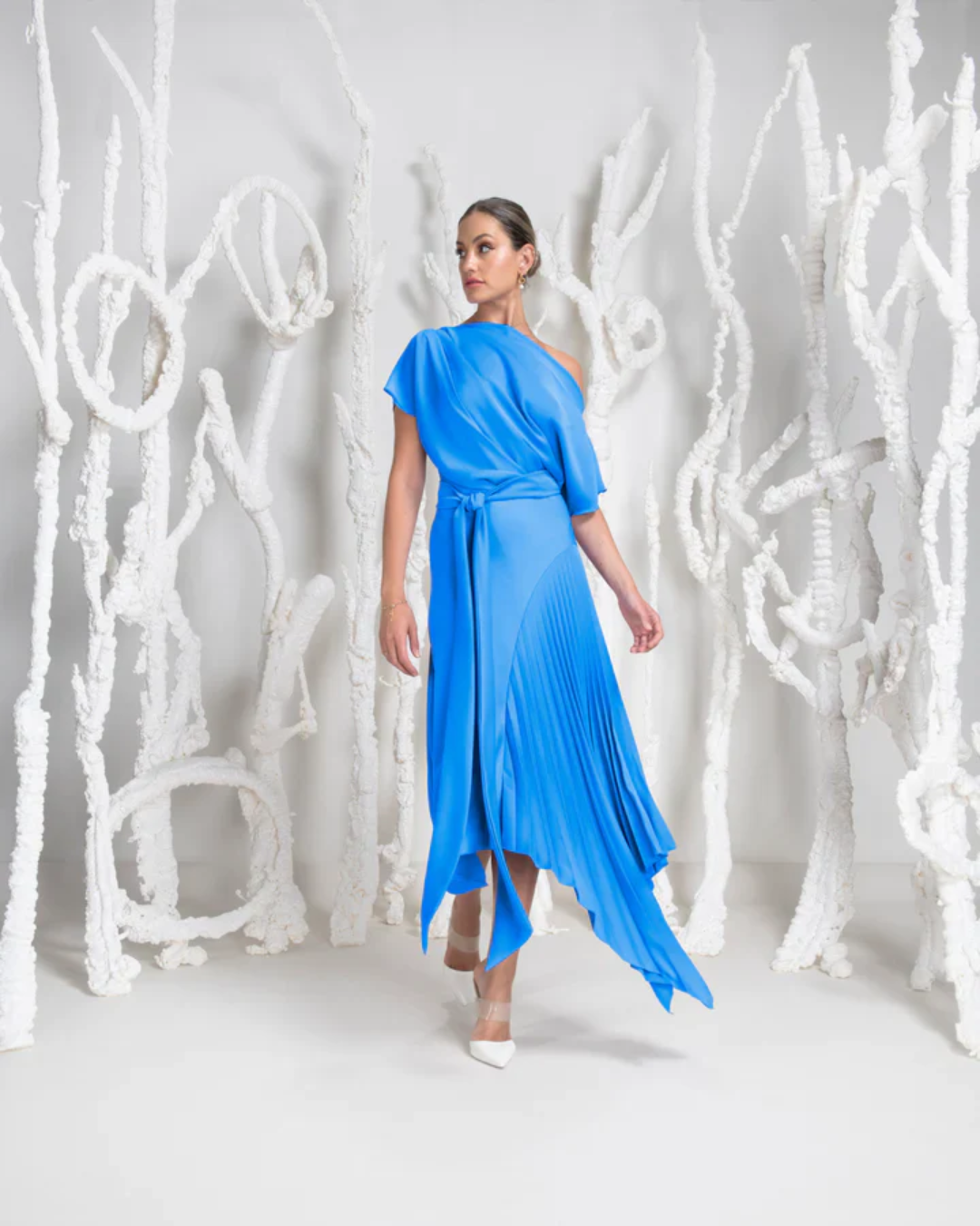 Kevan Jon - Mila Pleat Knee - New Blue