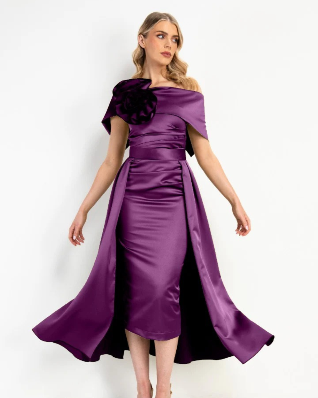 Kevan Jon - Kris Bardot & Overskirt - Plum
