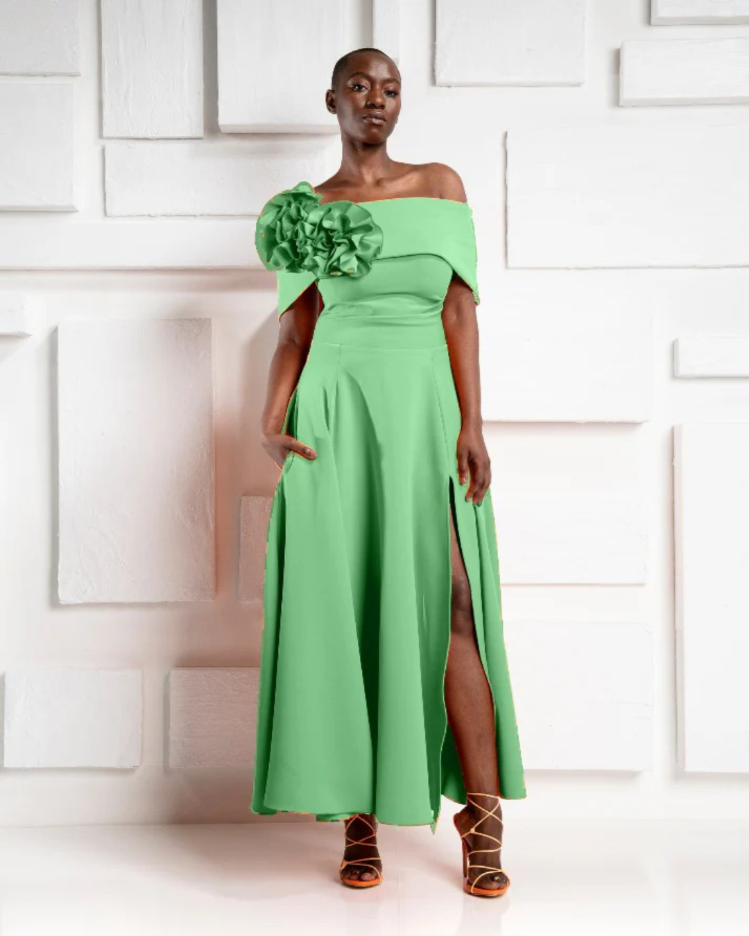 ‼️ 1 left ‼️ Size 16/18 - Kevan Jon - Kyoto Flare - Pistachio