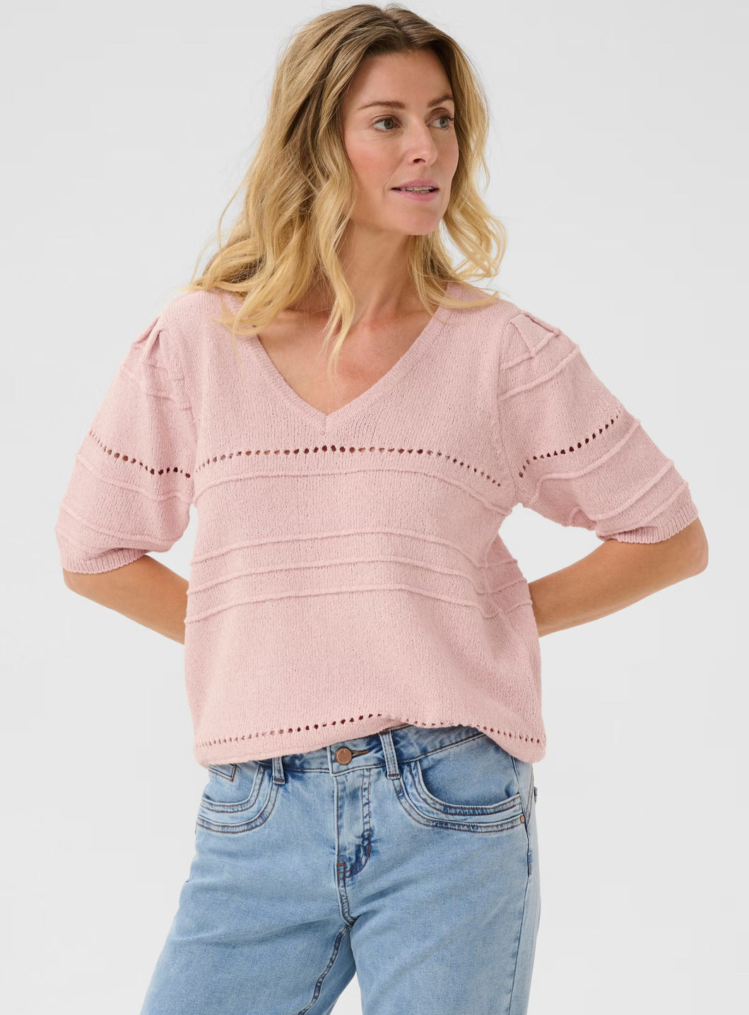 CREAM - POPPI KNIT - SEPIA ROSE