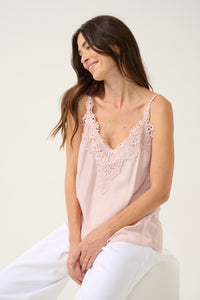 CREAM - ANNA TOP - SEPIA ROSE