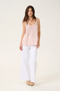 CREAM - ANNA TOP - SEPIA ROSE