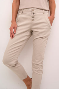 CREAM - PAULA 7/8 TWILL Baily Fit