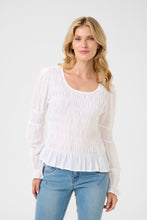 Load image into Gallery viewer, CREAM - HENVA BLOUSE - WHITE
