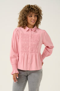 CREAM - ADELINE SHIRT - PINK