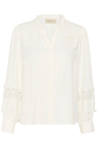 CREAM - LUNA BLOUSE - WHITE