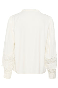 CREAM - LUNA BLOUSE - WHITE