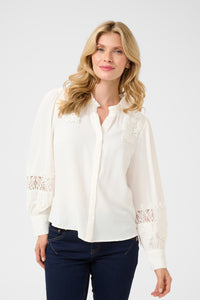 CREAM - LUNA BLOUSE - WHITE