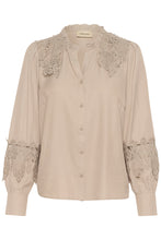 Load image into Gallery viewer, CREAM - LUNA BLOUSE - MINK
