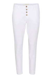 CREAM - Sorya 7/8 Jeans Baily Fit  - WHITE