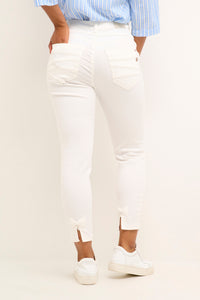 CREAM - Sorya 7/8 Jeans Baily Fit  - WHITE