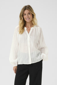 CREAM - BARBARA SHIRT - WHITE