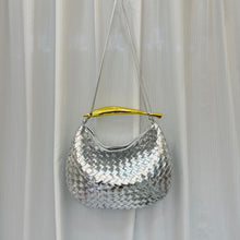 Load image into Gallery viewer, PCHA - B1861 weave bag gold handle
