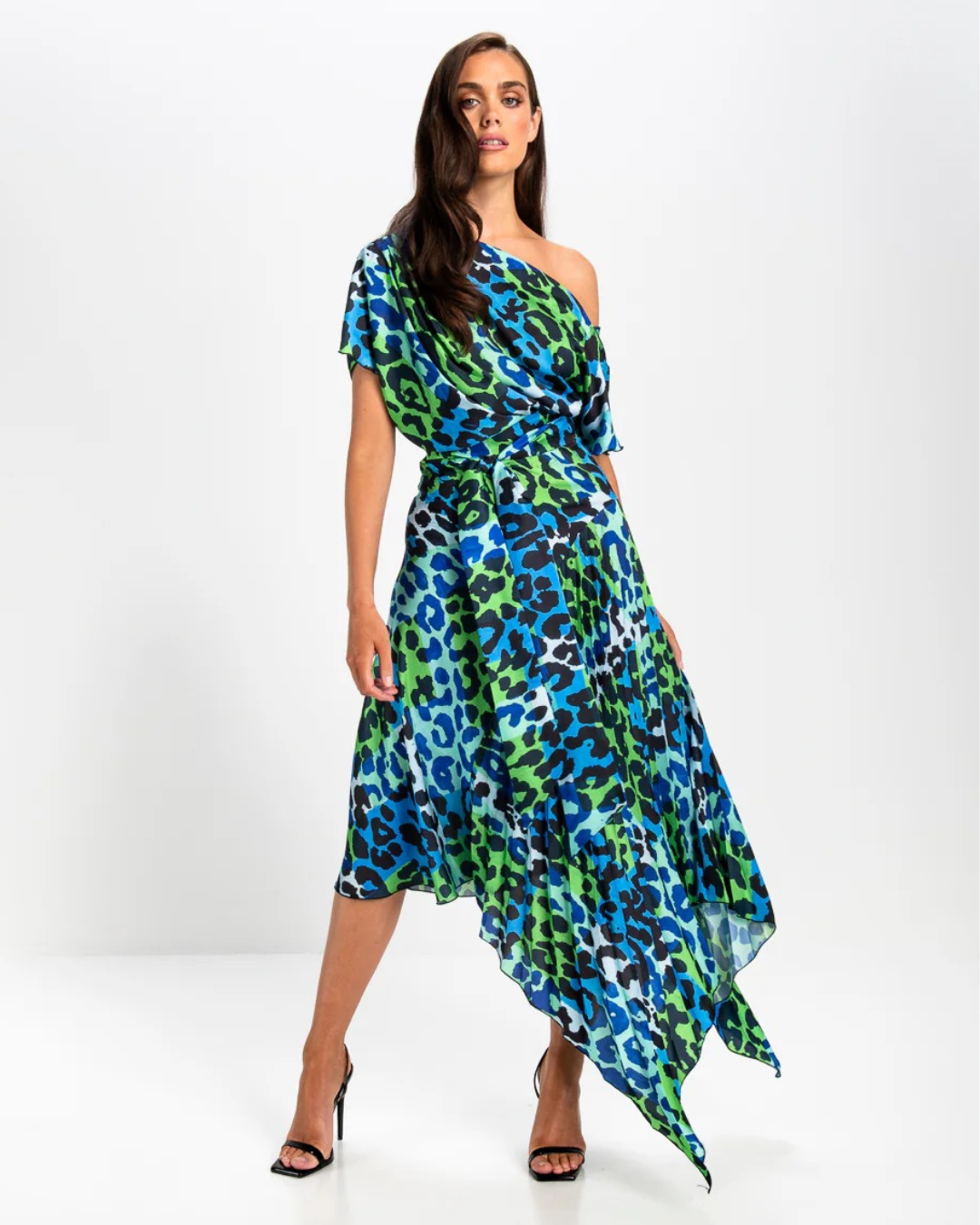 Kevan Jon - Mila Pleat Knee - Leo Satin