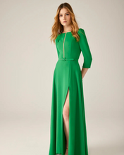 Load image into Gallery viewer, Carla Ruiz - 51014 - LONG BELT DRESS

