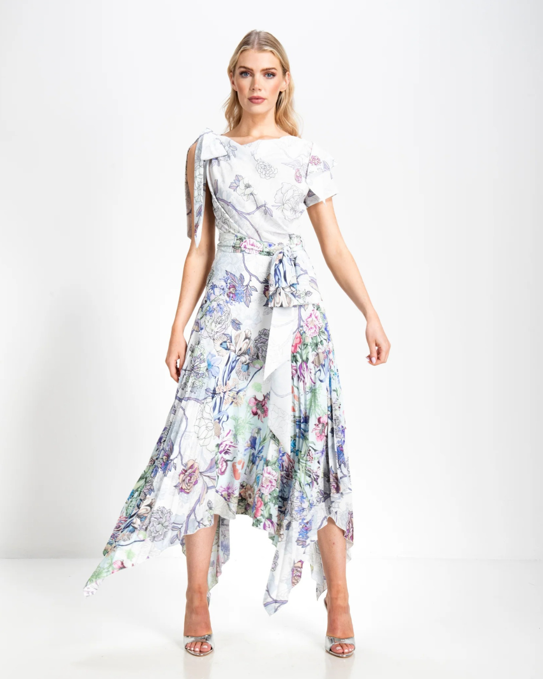 Size 8/10 Kevan Jon - Emilia Pleat - Ombre Floral
