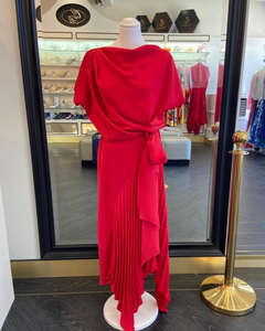 Kevan Jon - Mila Pleat Knee - Red