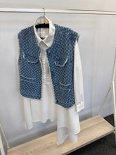 Load image into Gallery viewer, Malissa J - WF2455 - Distressed Denim Gilet
