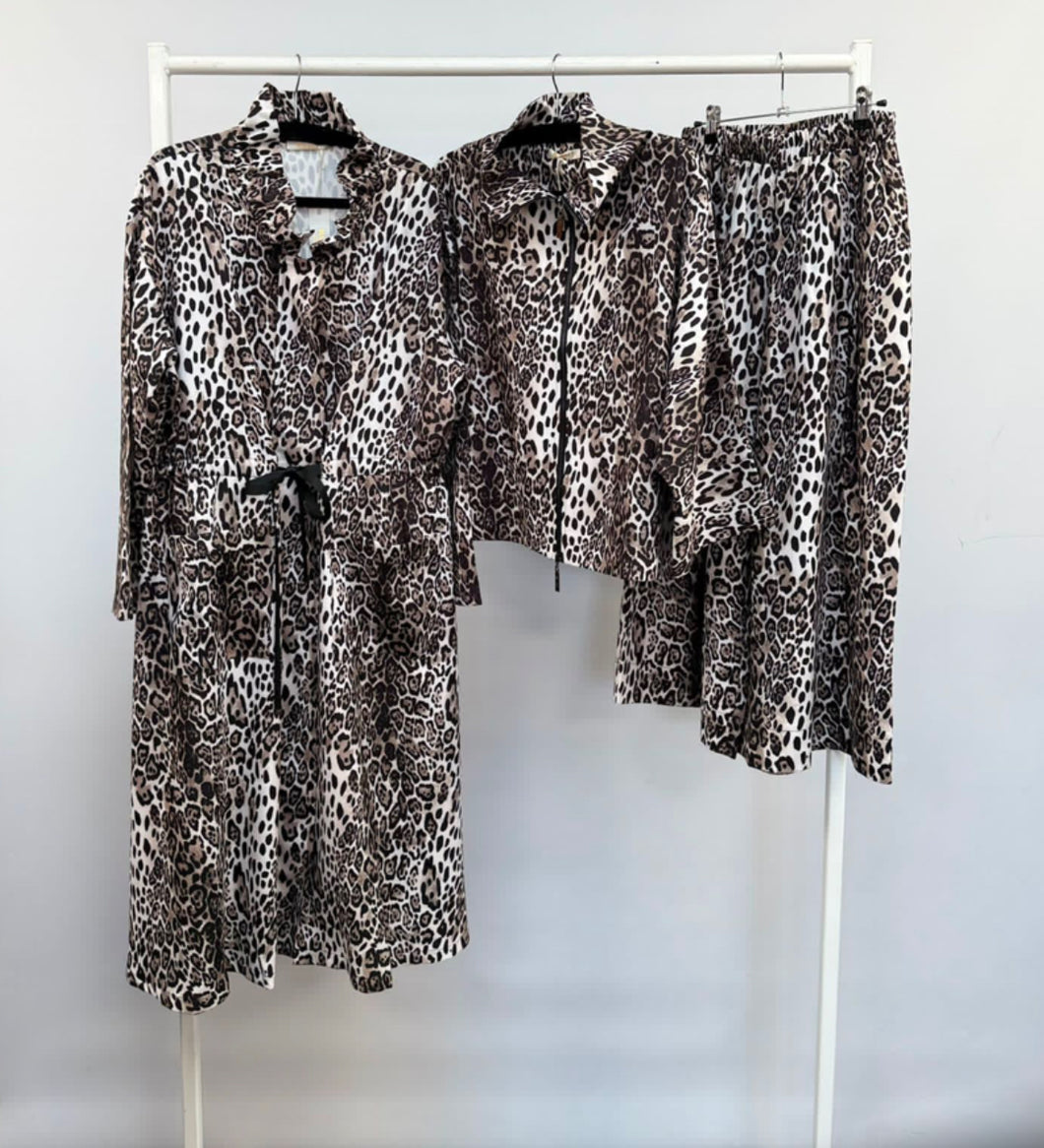 Malissa J - WF2444 PARKA COAT - LEOPARD