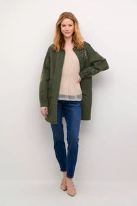 CREAM - GEORGIA JACKET - OLIVE