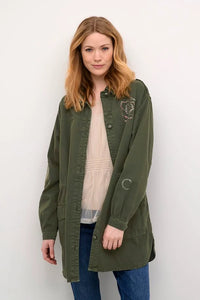 CREAM - GEORGIA JACKET - OLIVE