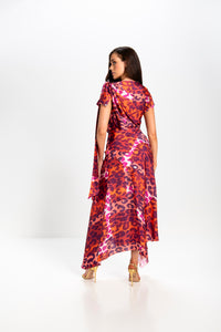 Kevan Jon - Didi Drape Dress - Leo Satin