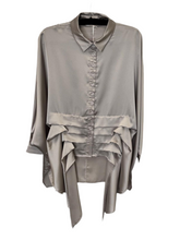Load image into Gallery viewer, Malissa J WF2556 Stone Oversized Shirt
