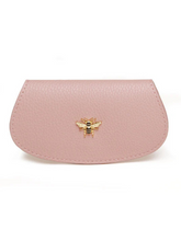 Load image into Gallery viewer, Alice Wheeler Glasses Case – vegan leather eyeglass case with padded interior, secure push-button closure and stylish textured finish, protective case for women’s eyewear.
