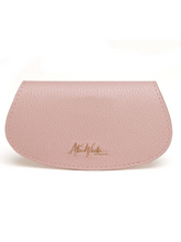 Load image into Gallery viewer, Alice Wheeler Glasses Case – vegan leather eyeglass case with padded interior, secure push-button closure and stylish textured finish, protective case for women’s eyewear.
