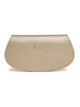 Load image into Gallery viewer, Alice Wheeler Glasses Case – vegan leather eyeglass case with padded interior, secure push-button closure and stylish textured finish, protective case for women’s eyewear.
