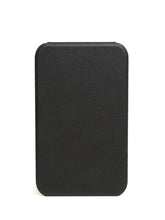 Load image into Gallery viewer, ALICE WHEELER AW0304 black folding travel mirror with frameless design, protective case and stand, 15 × 20 cm size.
